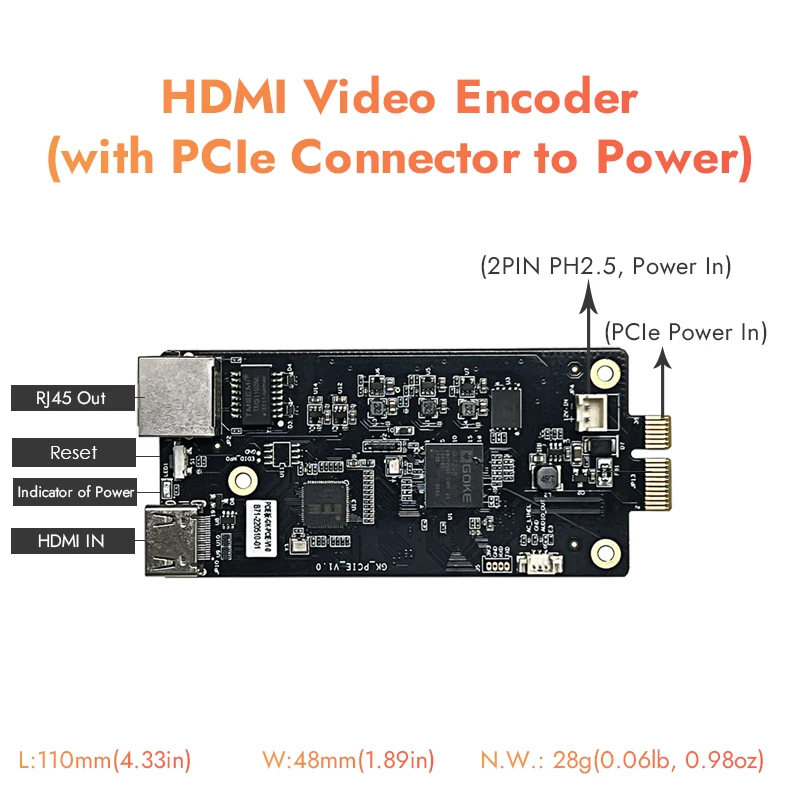 EXVIST 1080p H.265 HDTV Video Encoder PCIe Drone FPV IPTV Satellite Modulator YouTube Facebook Wowza Ustream Streaming Encoder