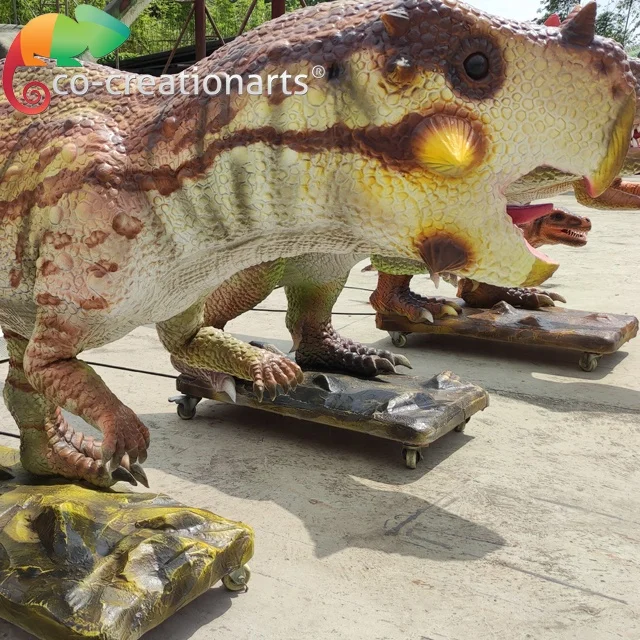 Amusement park dinosaur statue life size electric dinosaur King