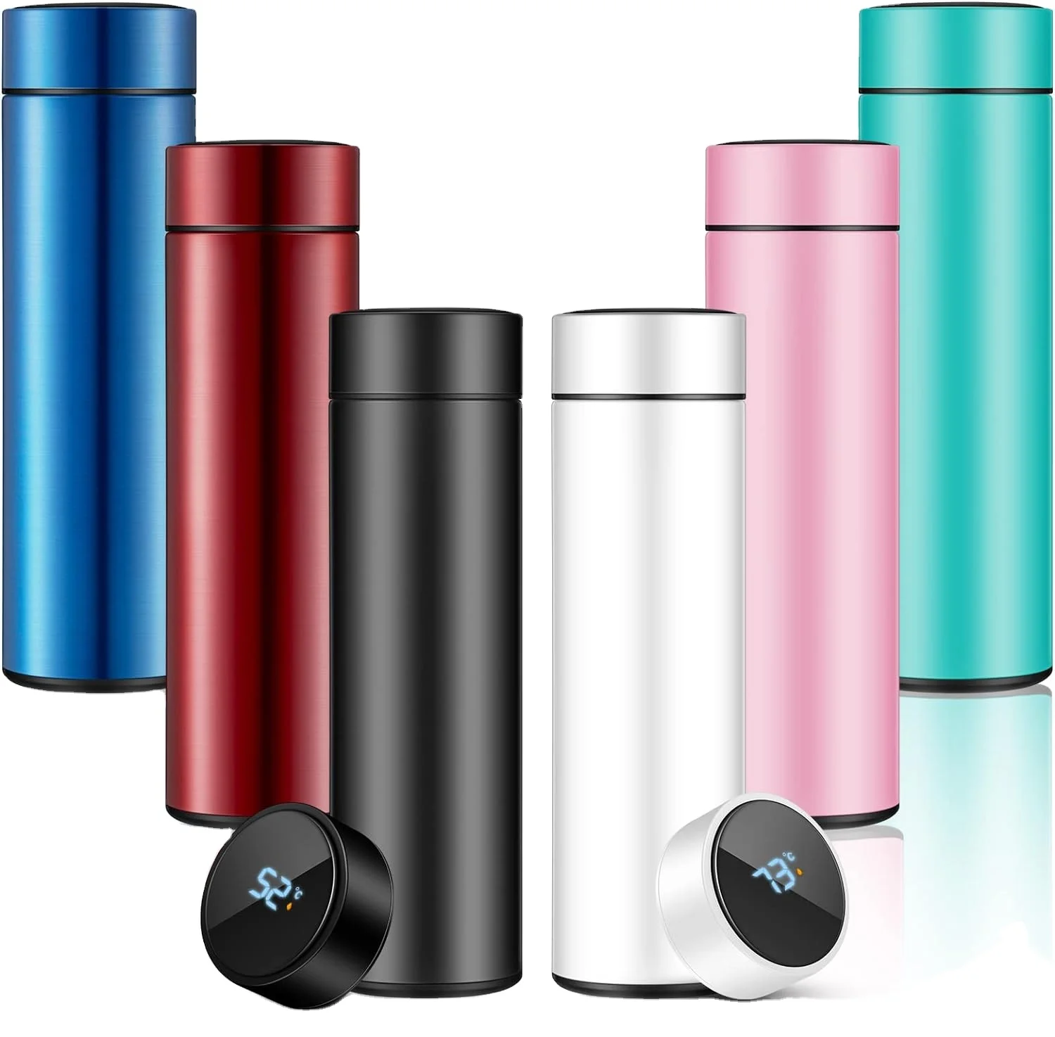 Digital Smart Thermos Cup 500ml CLASSIC Battery Powered Coffee Cup Warmer Halloween Mug Custom Coffee Water 304 Stainless Steel
