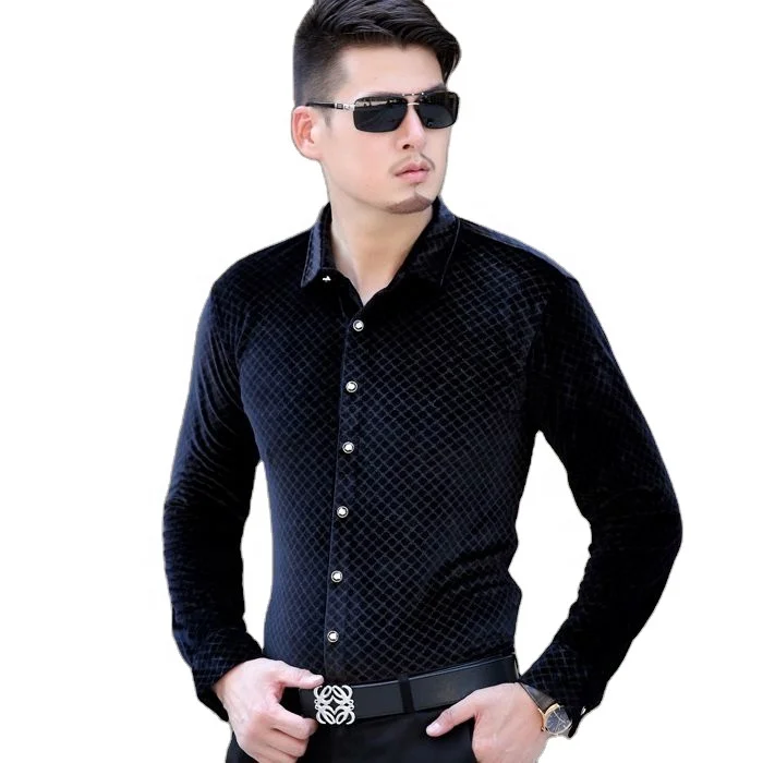 Newest design hot sale printed & solid  slim fit long sleeve corduroy customized casual shirt for men BY GYMNASTIC WEAR