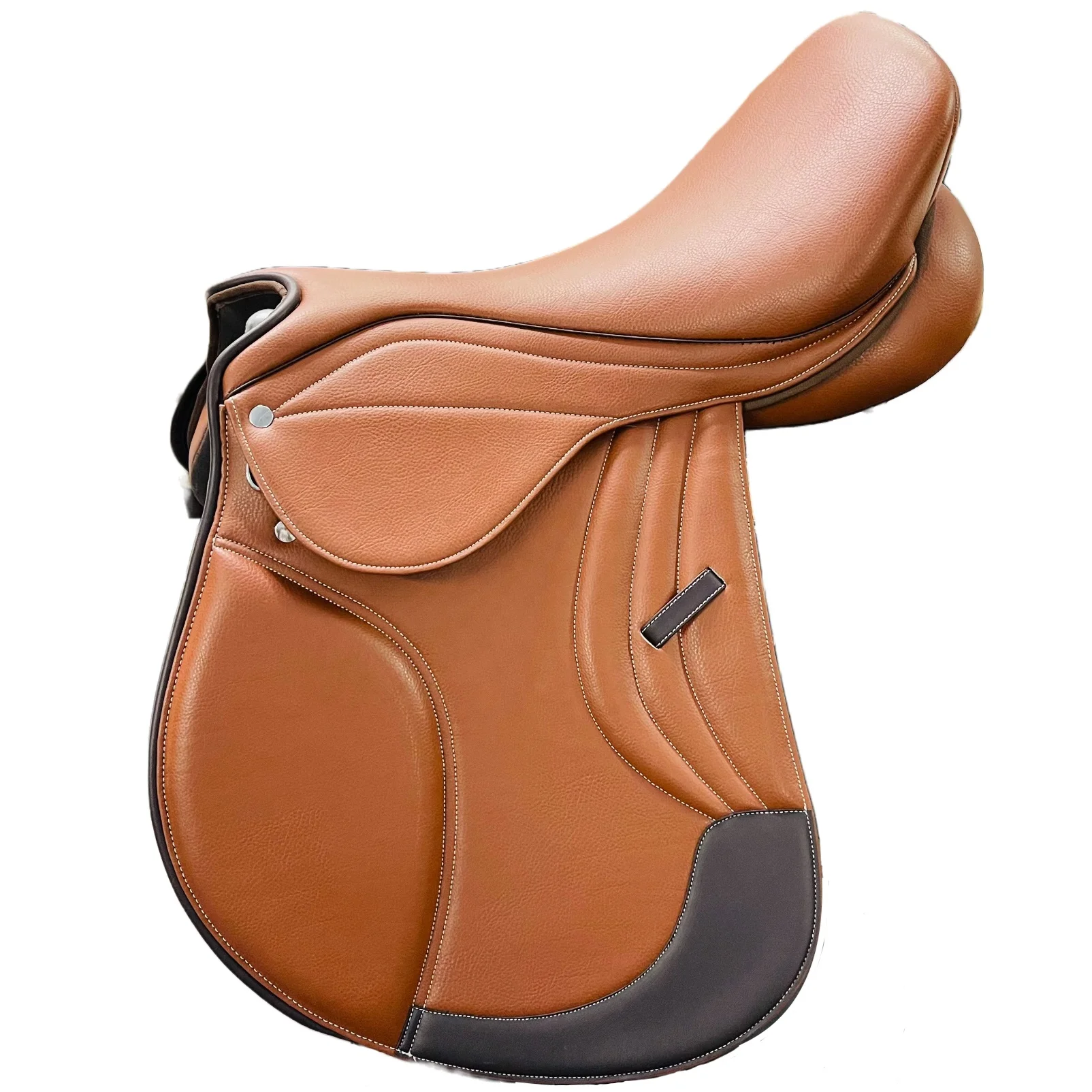Top Quality Horse Jumping Saddle Made By Genuine Fine Quality Soft Seat Leather English Saddle For Horse Ridding