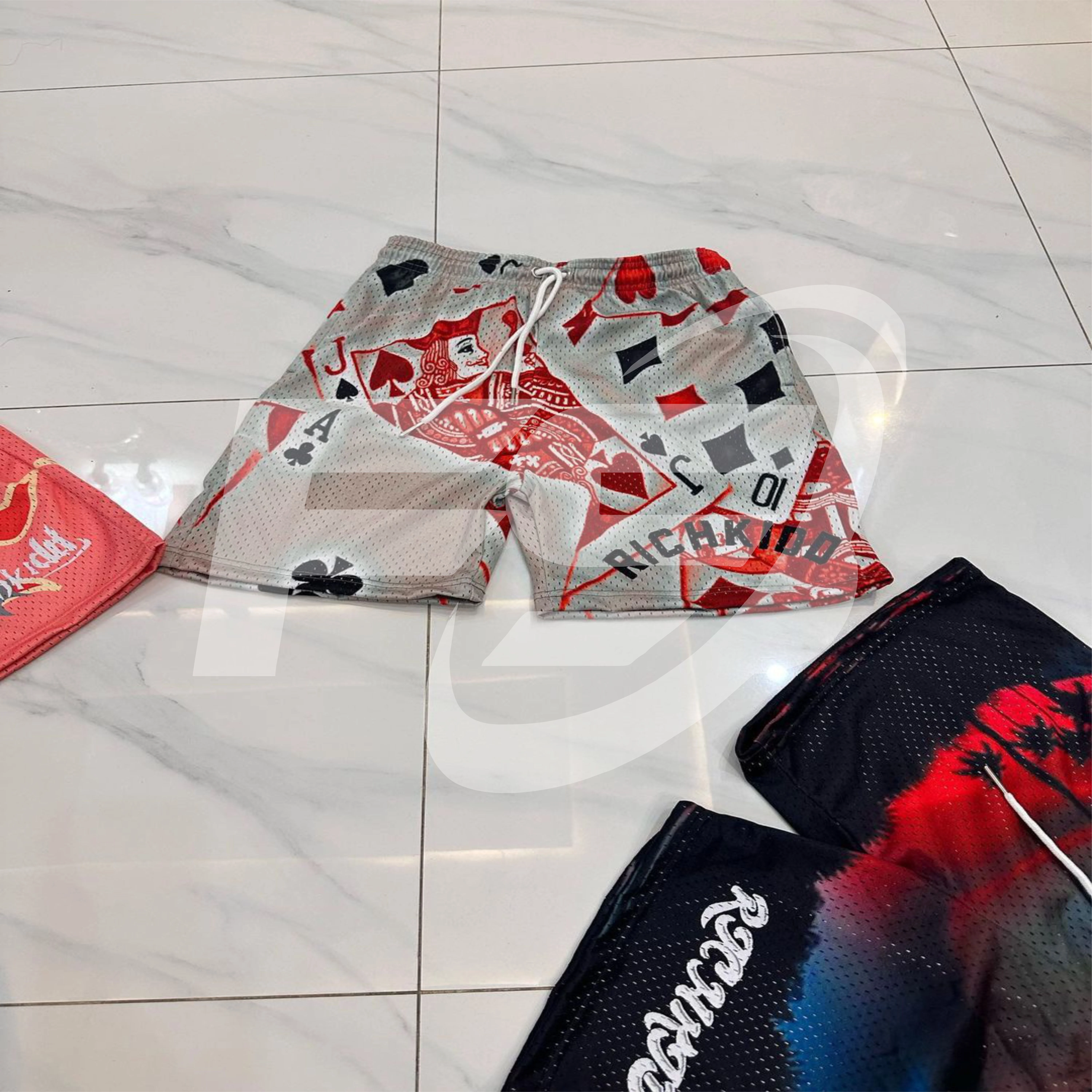 Custom New Summer Men Athletic Running Sweat Shorts Nylon Polyester Casual Wear Sublimation Fashion Men Shorts