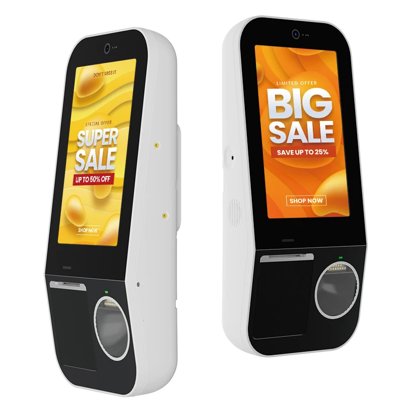 Indoor self-service kiosk for food and beverage catering supermarket cinema