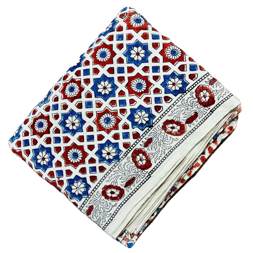 Export Quality Textile Raw Material Printed Cotton Fabric for Making Home Textile Pillow from Indian Supplier