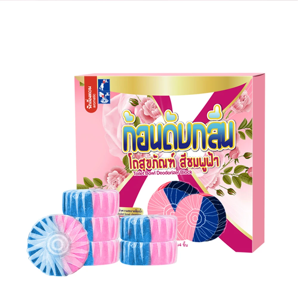 Private Label Custom Dead Toilet Bowl Cleaner Rose Flower Fragrance Fast Effective Stain Removal Toilet Rim Block Cleaner