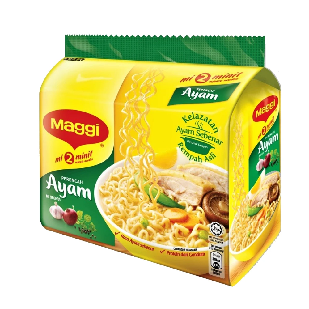 Most Popular Best Buy Instant MAGGI-Ayam Noodle 5x77g Enjoy with Delicious Chicken Packed with Veggie
