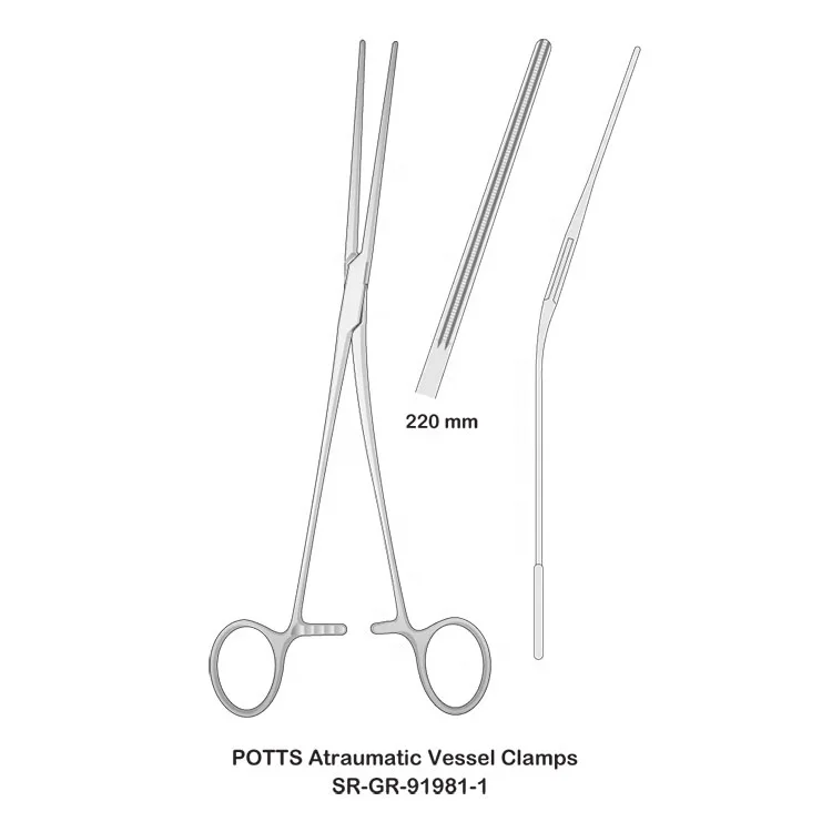 Top Selling OEM Cheap Manufacture Surgical POTTS Atraumatic Vessel Clamps