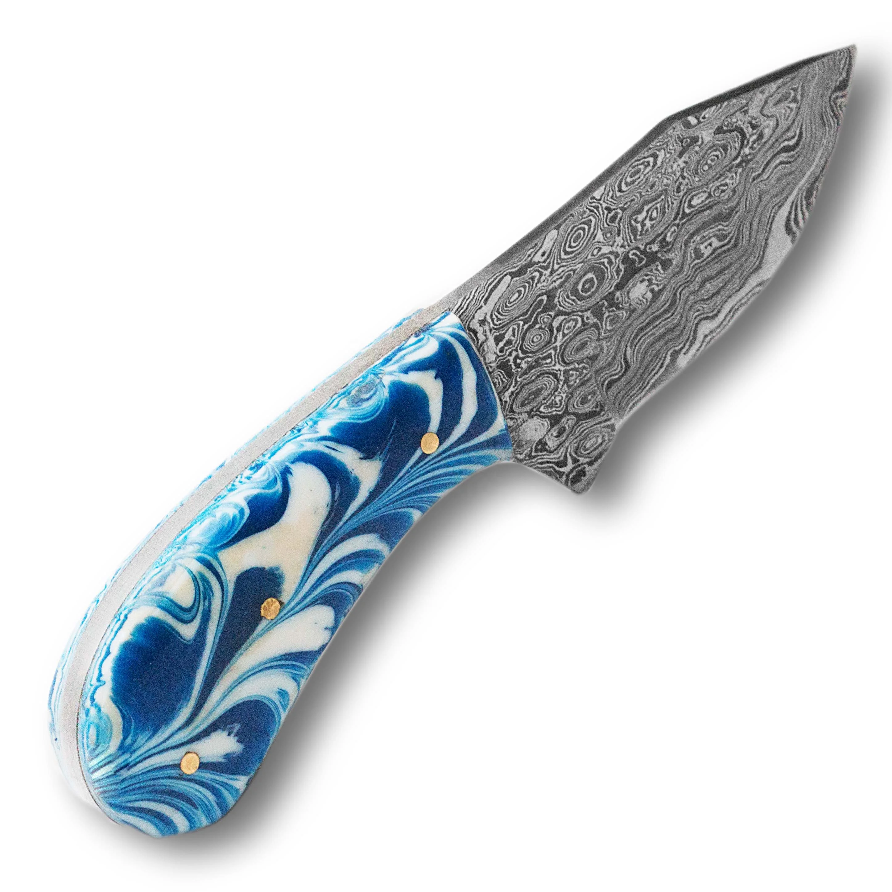 Нож ручной работы из дамасской стали