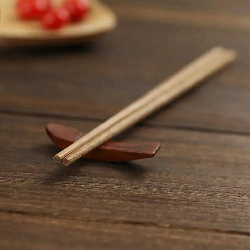Log Chicken Wing Wooden Chopsticks Lacquerless and Waxless Japanese Hotel Household Mahogany Chopsticks 10 Pairs Set