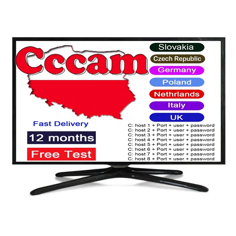 2023 egygold cccam cline 5/6/7/8 cccam cline For Europe Poland Slovakia Italy Germany Icam/Oscam Cline For Satellite TV Receiver