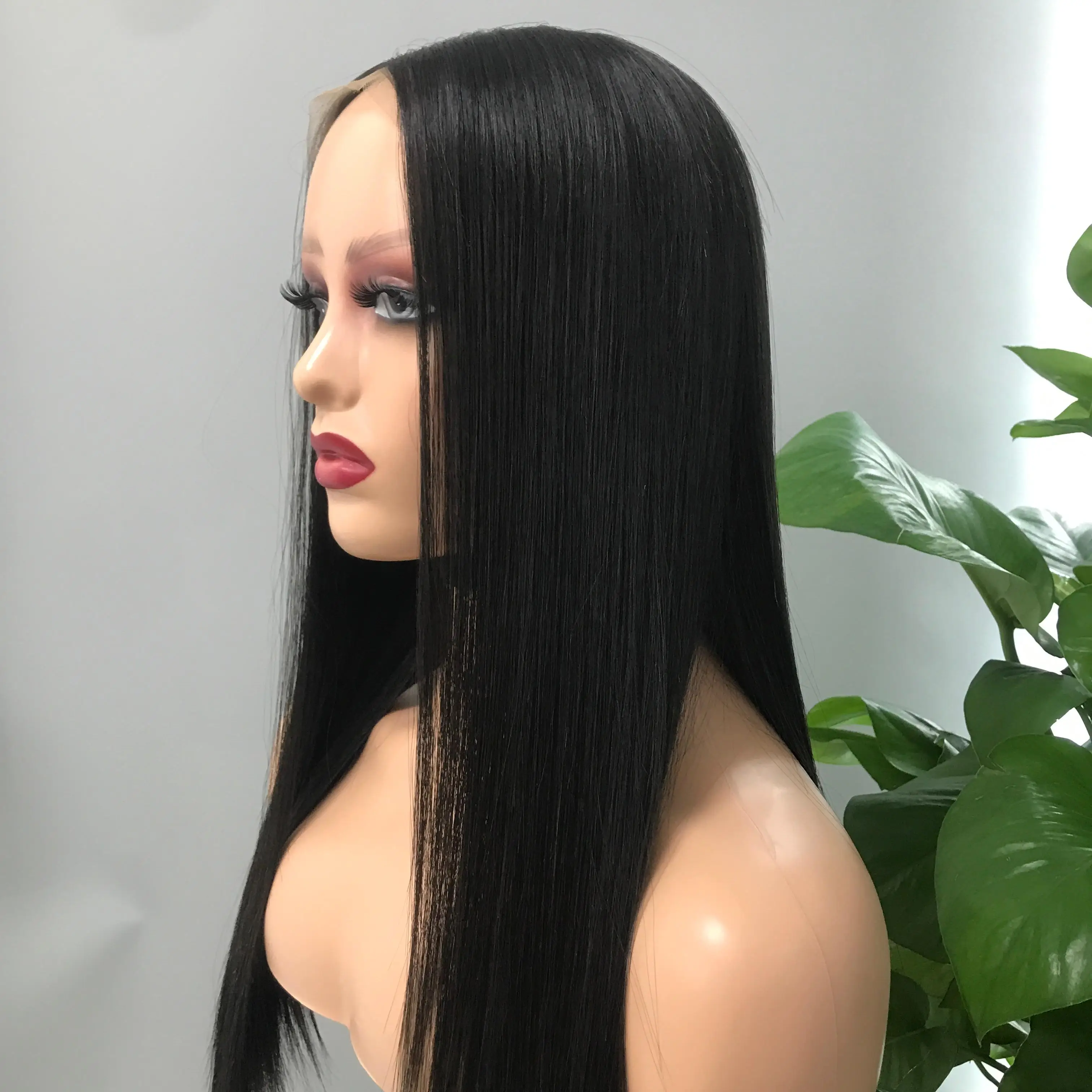 SDD Human Hair Wig Bone Straight Natural Black Color 100% Vietnamese Human Hair Extensions Cuticle Aligned Women Hair Wig