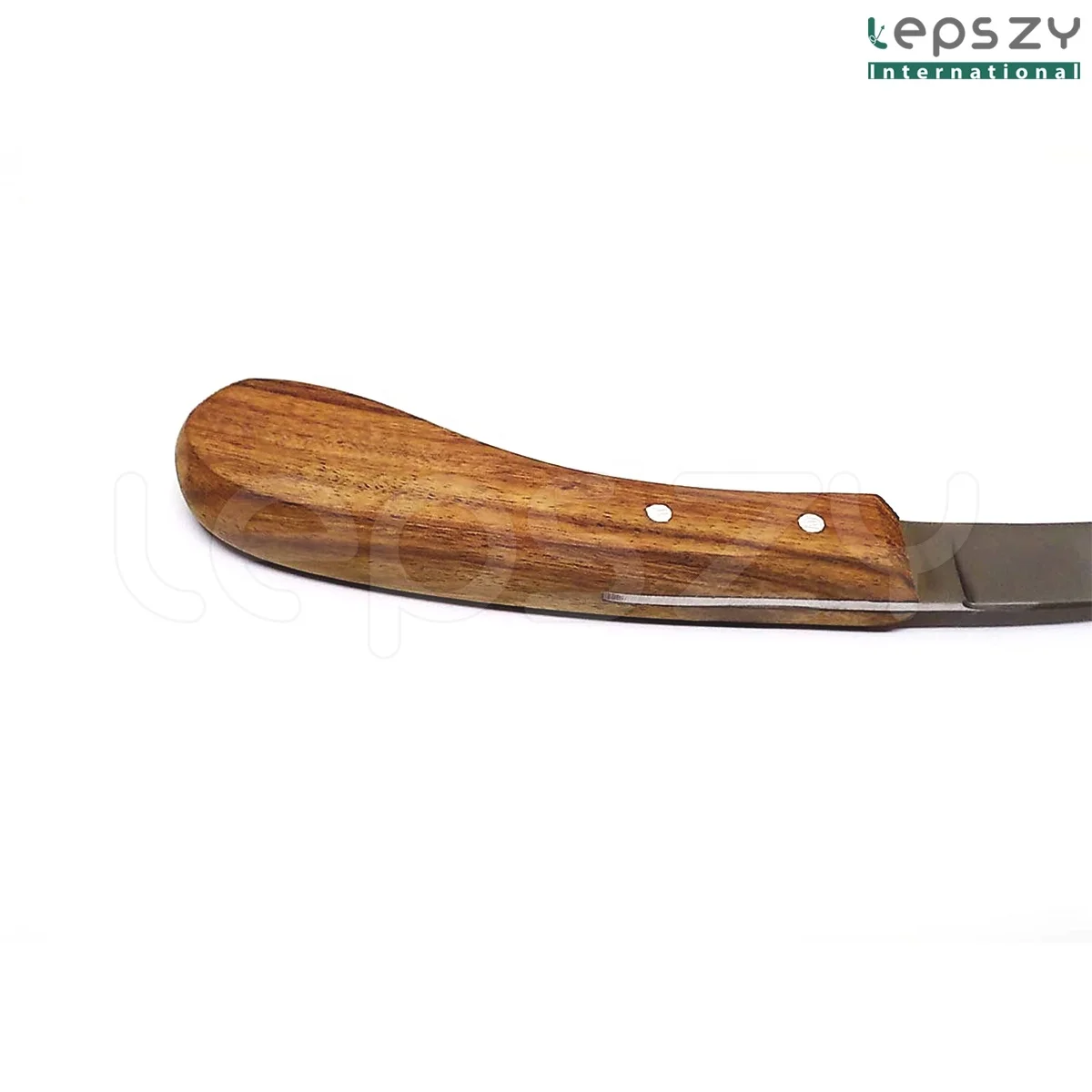 Hoof Knife, Narrow Edge with Right hand wooden handle Premium Stainless Steel Veterinary Instruments