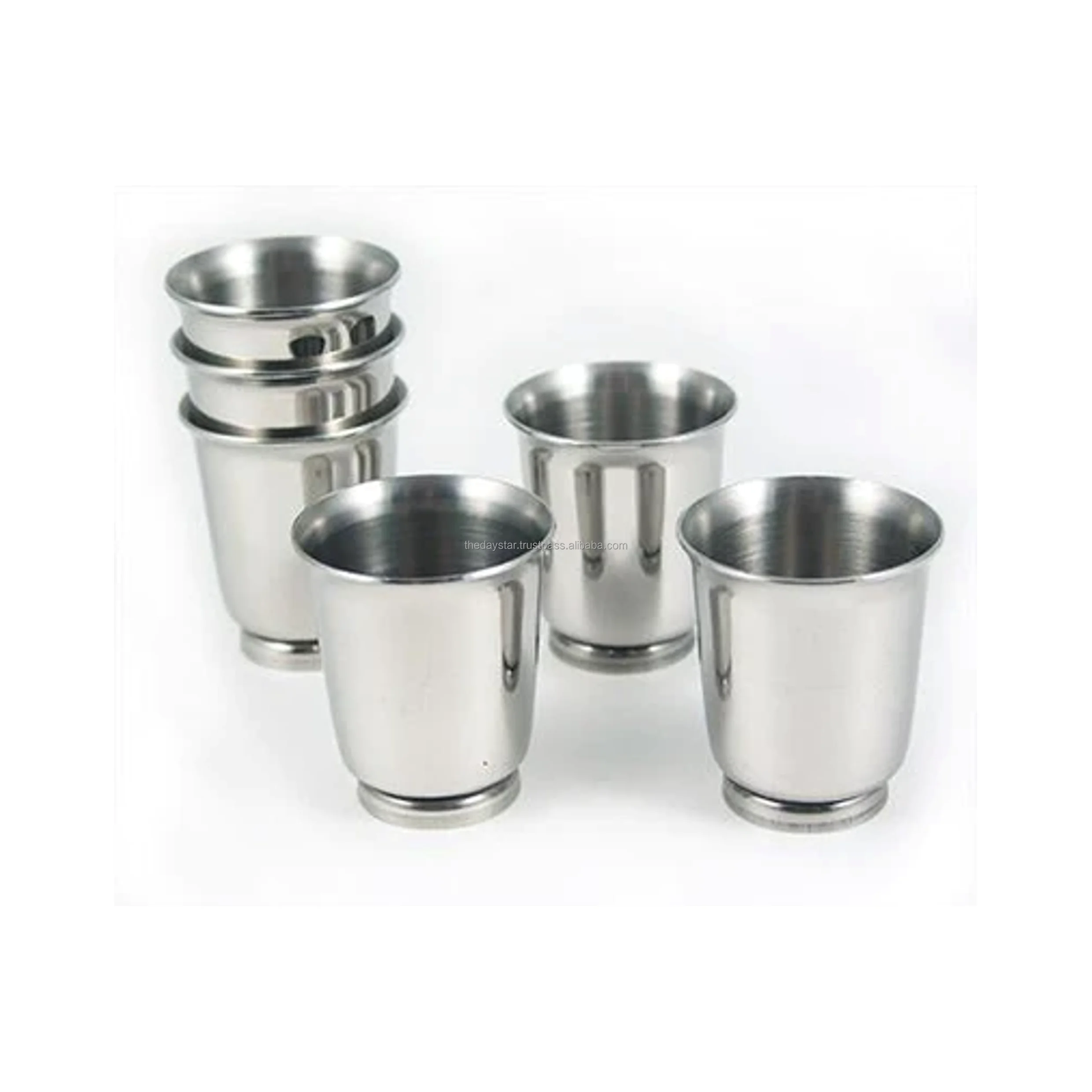 Customizable Stainless Steel Shot Glass or Mini Whisky Glass Wrapped In Faux Leather For Bar And Home Bar