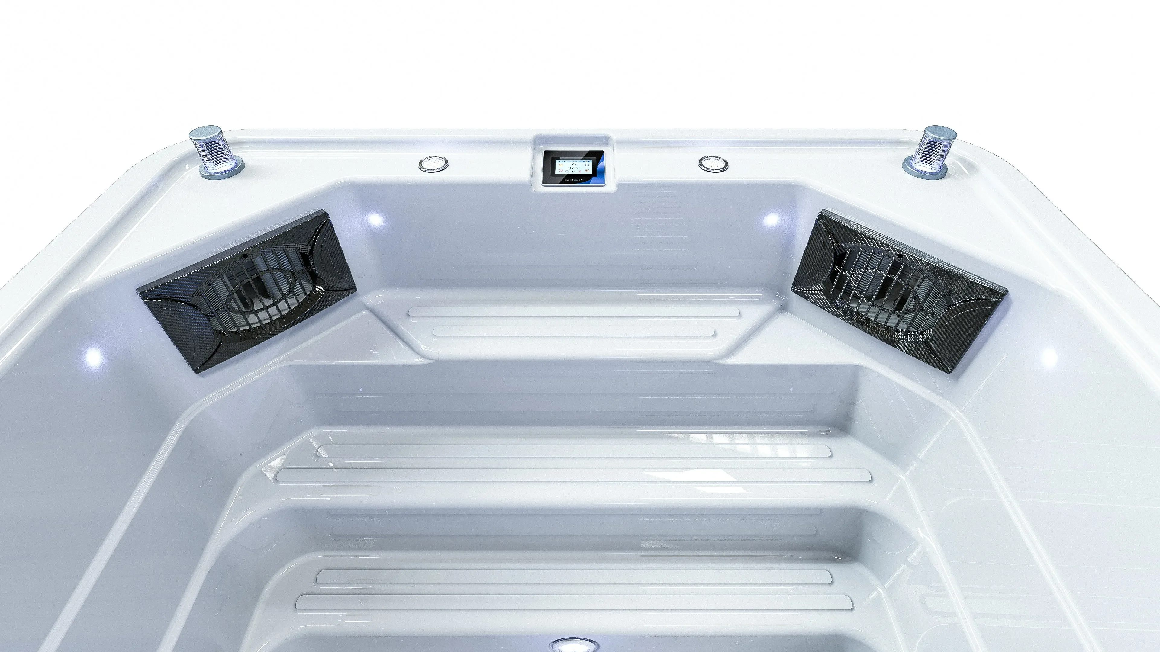 8 People Spa Outdoor Hot Tube Yacuzzi Whirlpool Massage White Color With Balboa System Spas Ce Approved In Hotel