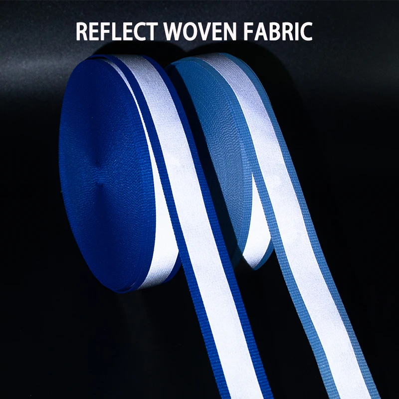 Making Bags Garments Tape Luggage Belt Sewing glow in dark Reflective Webbing strap for cat fog collar