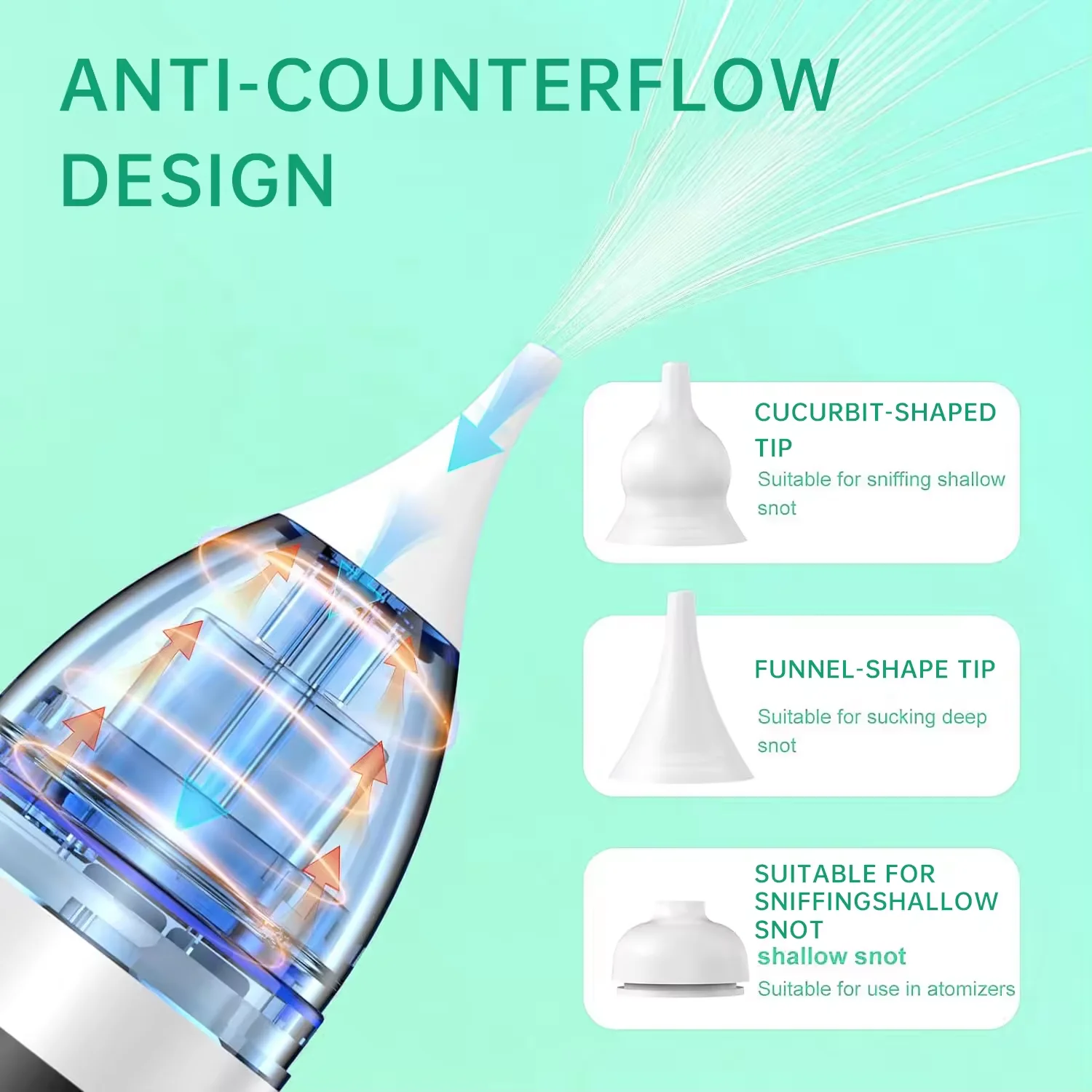 limpiador nasal snot cleaner nasal rinse kit nose sucker rechargeable nasal irrigation system electric baby nasal aspirator