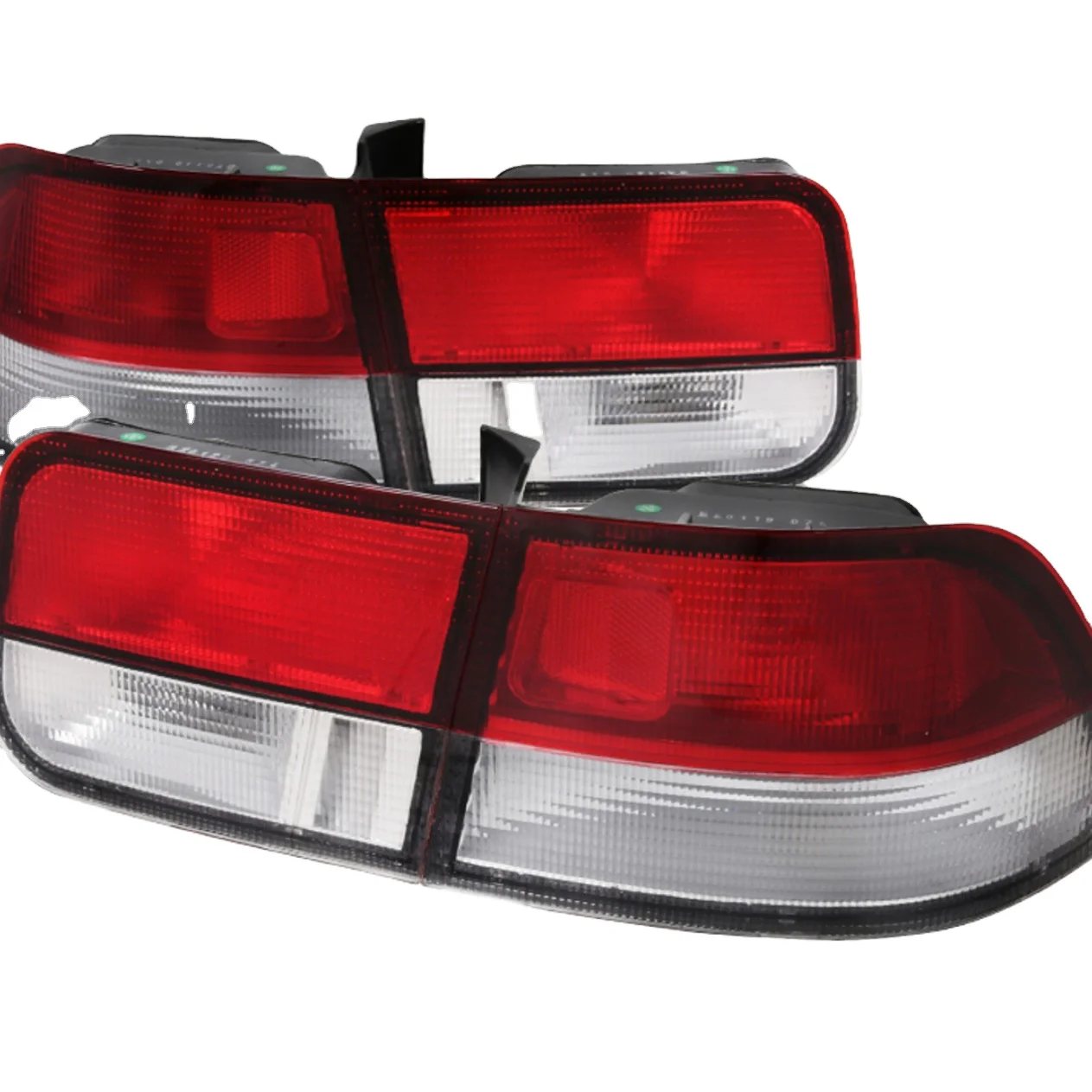 High Quality real lights Tail light  for 1996-2000 Honda Civic Coupe 2door  Tail Lights w/ Bulbs (Chrome Housing/ Clear Lens)