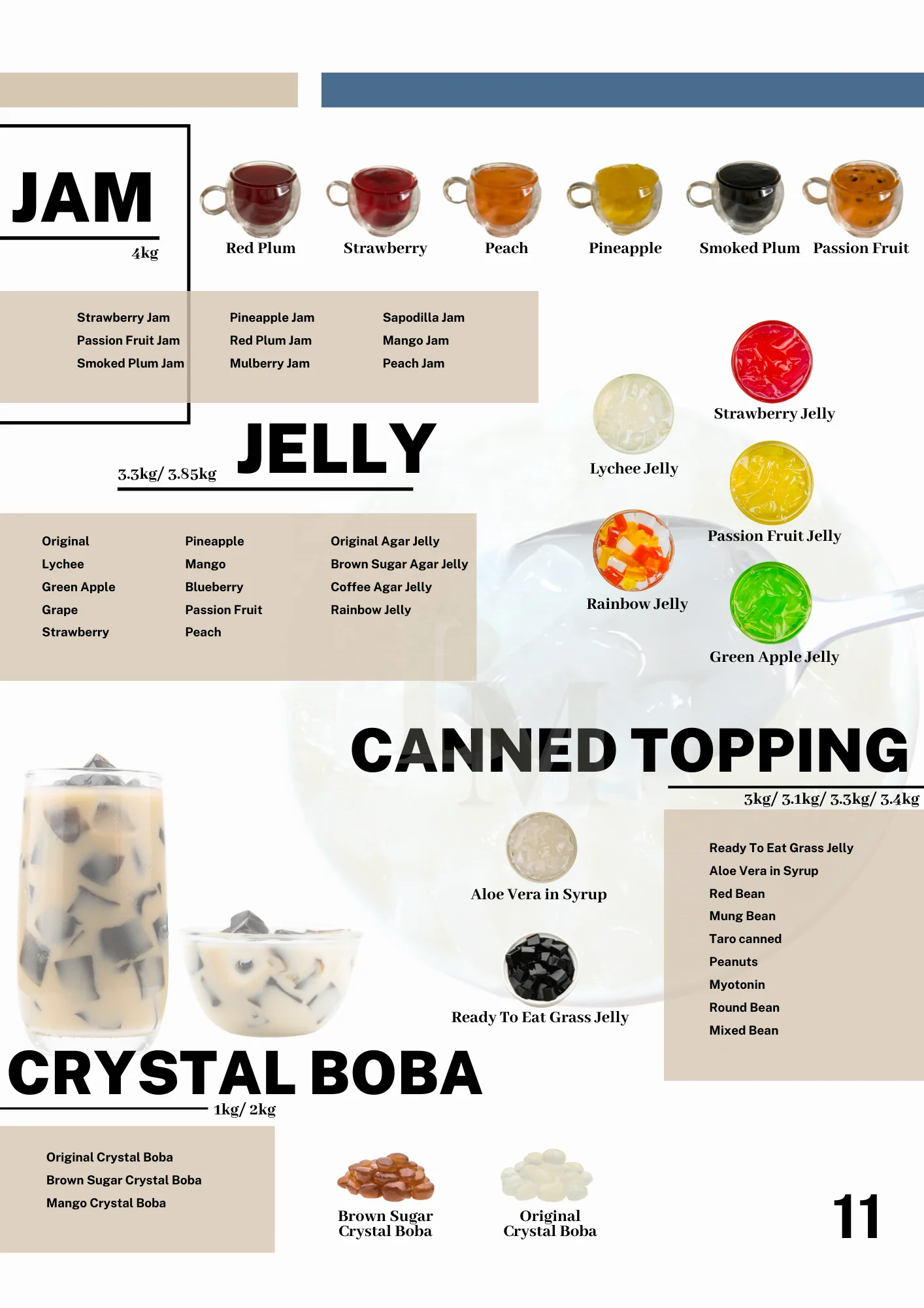 Bosmos_ Smoked Plum Jam 4kg- Best Taiwan Bubble Tea Supplier, Fruit Jam