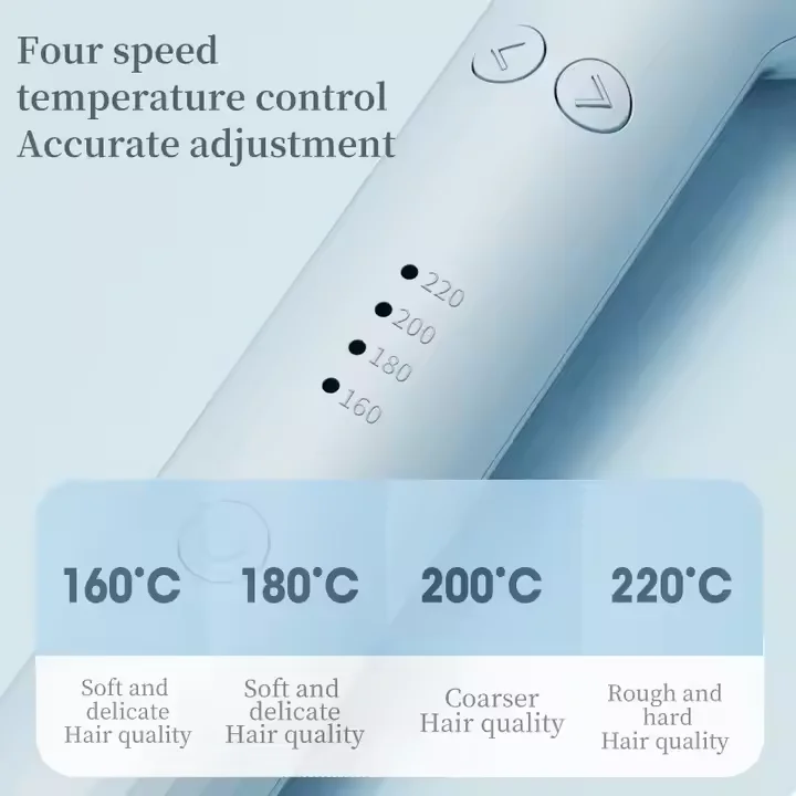 New Multi Styler Rotating Curling Wand Tourmaline Hair Curler Wand Automatic 2 in 1 Hot Air Hair Curler Curling Iron