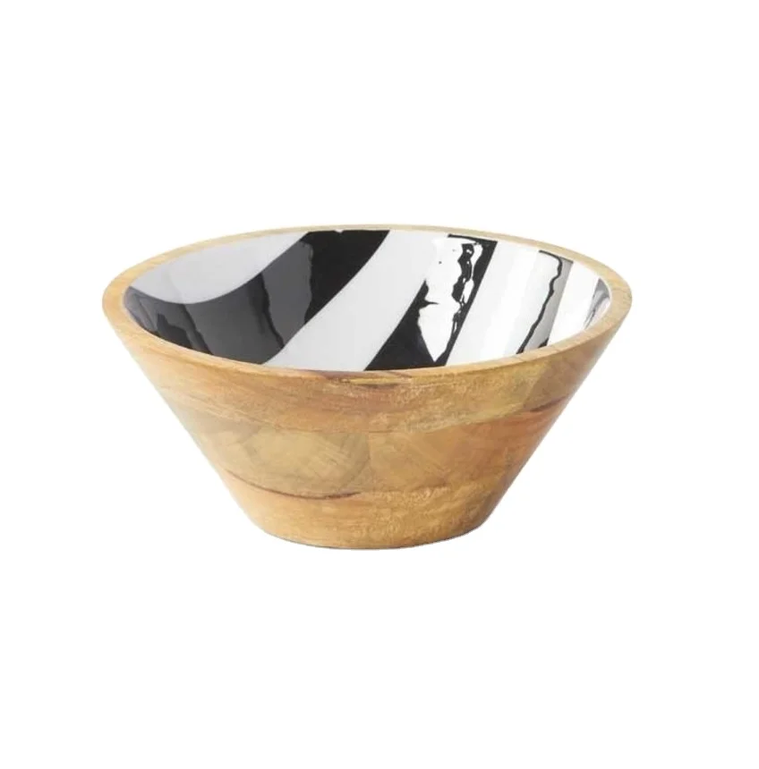 Latest Salad Serving Wood Bowl Manufacturer New Design Handmade Wooden Serving Bowl Wholesale Exporter