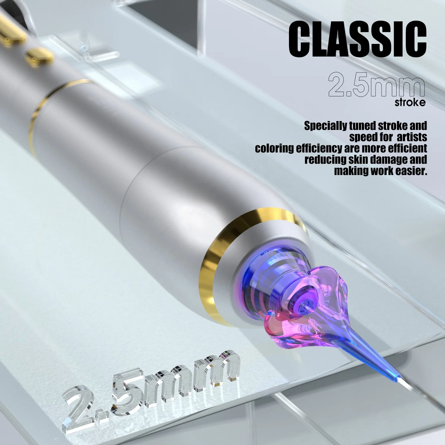 Mast P40 Pmu Machine Wireless 2.5mm Stroke Permanent Makeup Tattoo Machine Kit