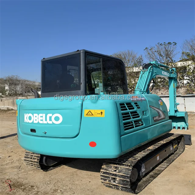 Advanced operating control system Digger Used Low fuel consumption Shanghai used nearly new  Kobelco SK60 excavator