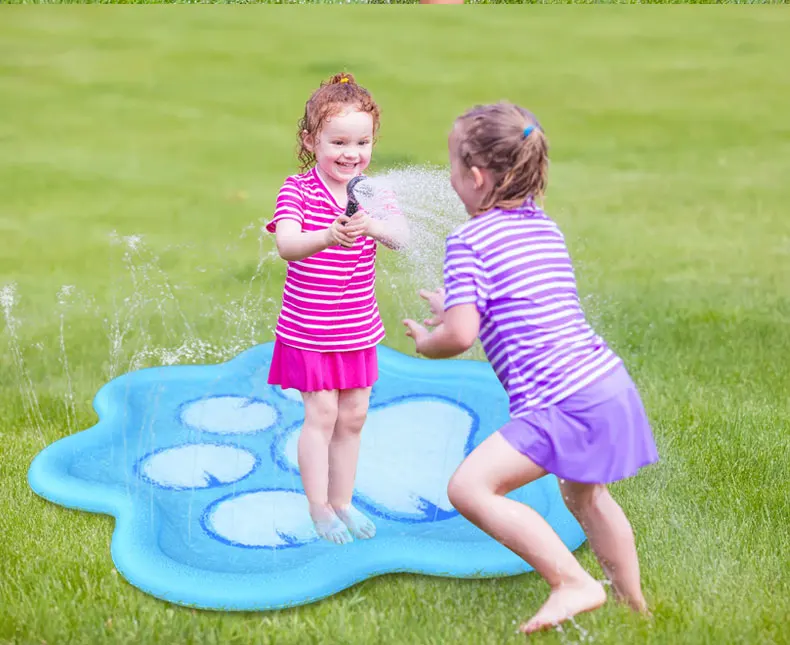 New Design 100cm round Summer Water Toys Inflatable Splash Sprinkler Pad for Kids Backyard Splash Play Mat & Sprinkler-in Stock!