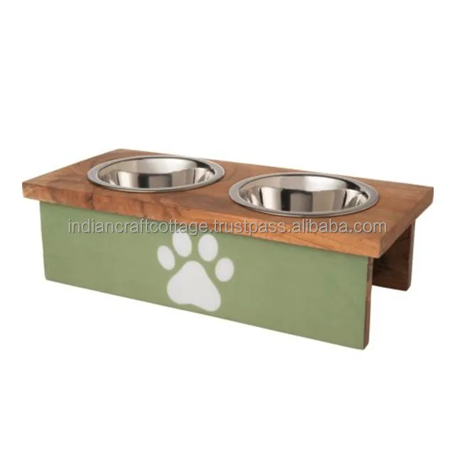 Высококачественная миска для корма собак домашних животных производство новых трендовых продуктов деревянных изделий