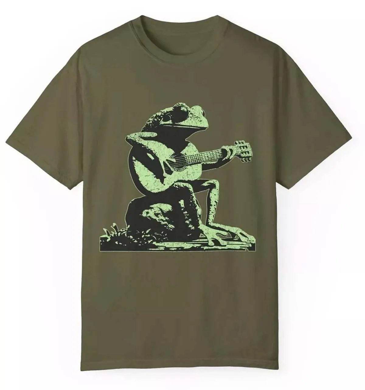 Wholesale High Quality Vintage Graphic Print Style Frog Lover T-Shirt Mens Short Sleeve Summer t Shirt