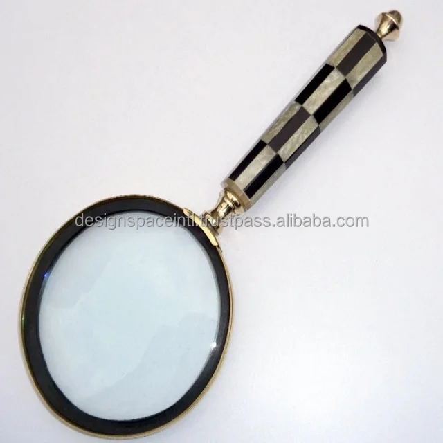 Потрясающее увеличительное стекло с ручкой из рога по низкой цене