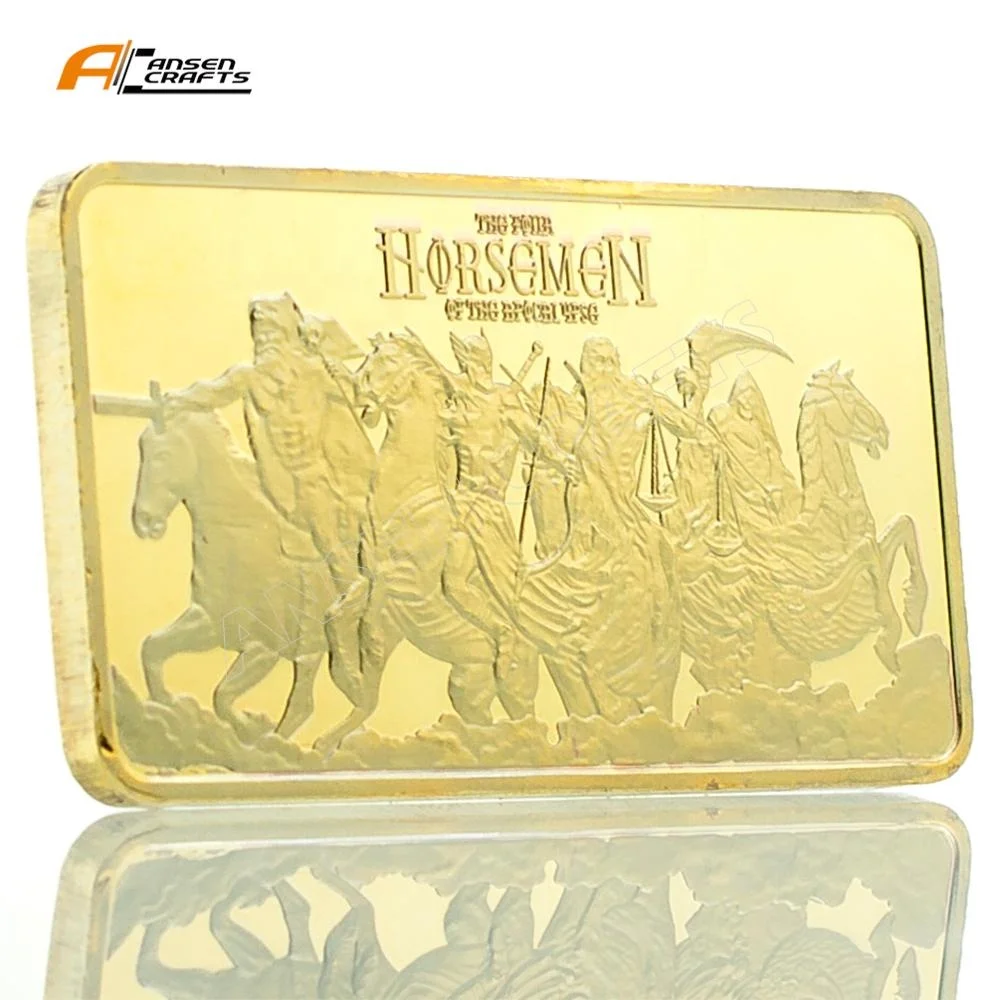 Cross Jesus Christ on the Custom Made Gold Rose Ingot Shape Bar