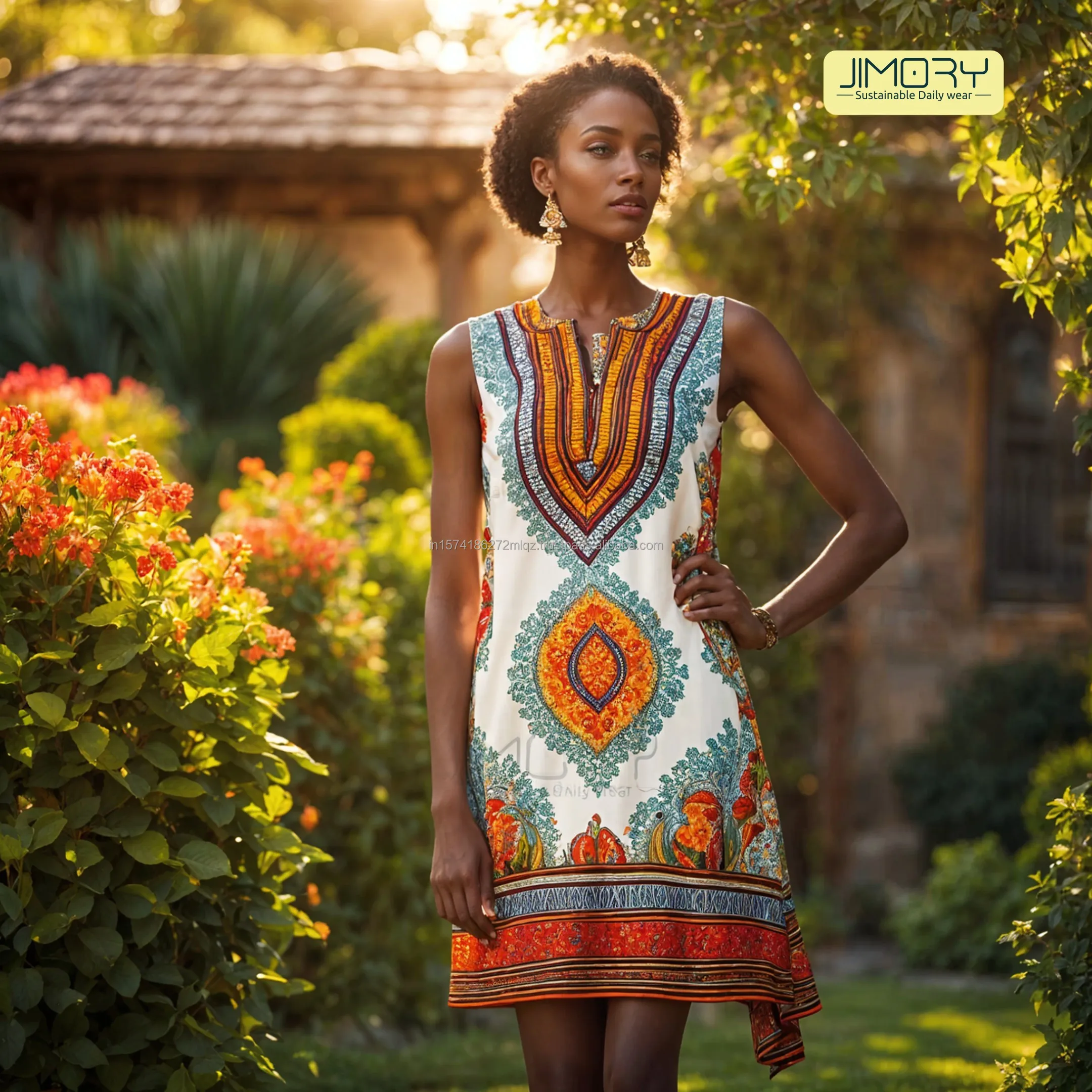 JE2032 Wholesale Clothing Custom African Dashiki Dress for Women Stylish and Comfortable Dashiki Clothing Collection for Africa