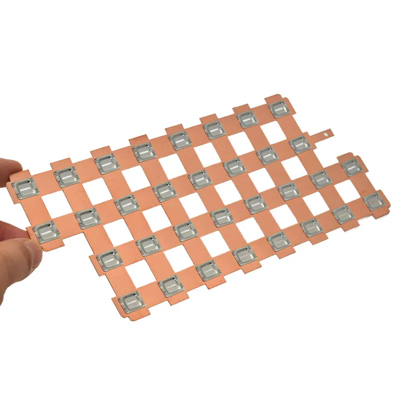 WELLGO 24V Liion Battery Pack Copper Busbar Battery Connectors 2S4P Copper Busbar Copper Busbar For Welding