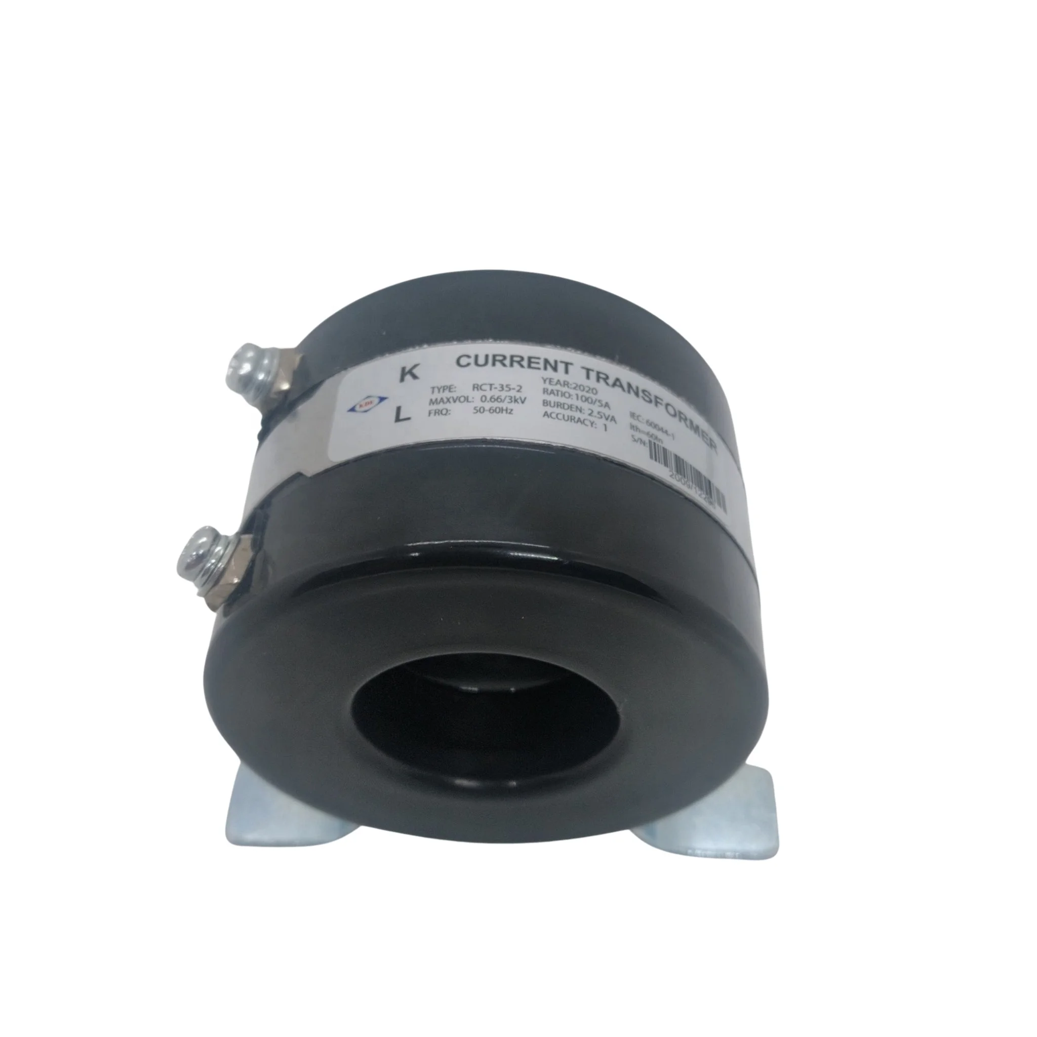 High voltage current transformer round plastic case base Class 1 burden 2.5VA 100/5A Maxvol 0.66kA split core