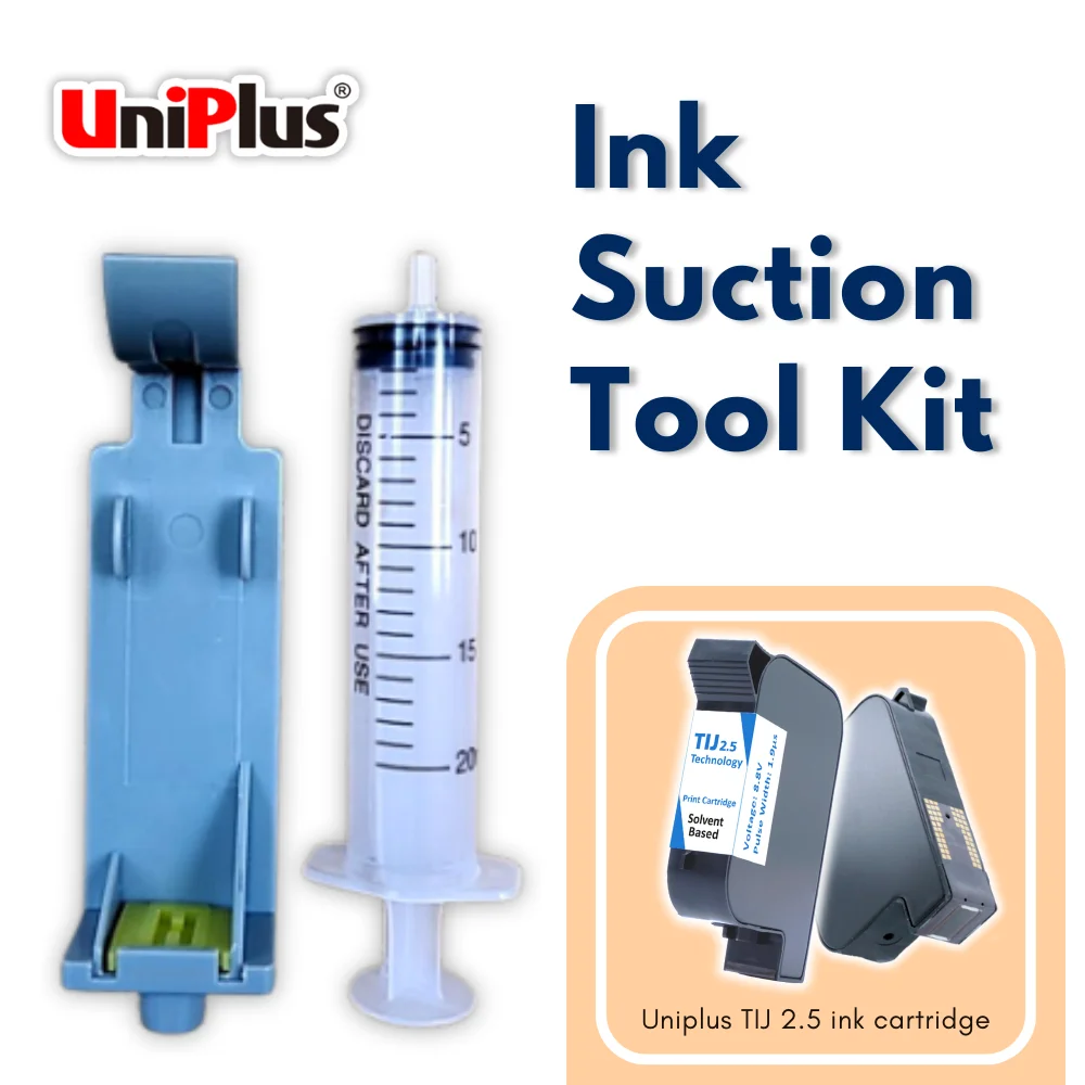 Ink Refill Suction Tool Kit Absorption Clip with Syringe for HP45 51645 HP2580 2588 2590 TIJ Ink Cartridge