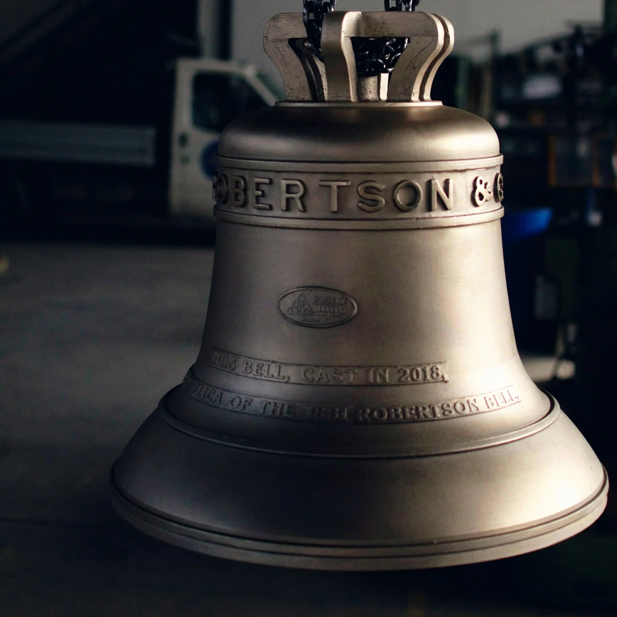 Italian Bronze Bell Outdoor Sculpture 19 kg  315 mm Diameter Custom Model Religious Style Casting Logo Included Note RE D3
