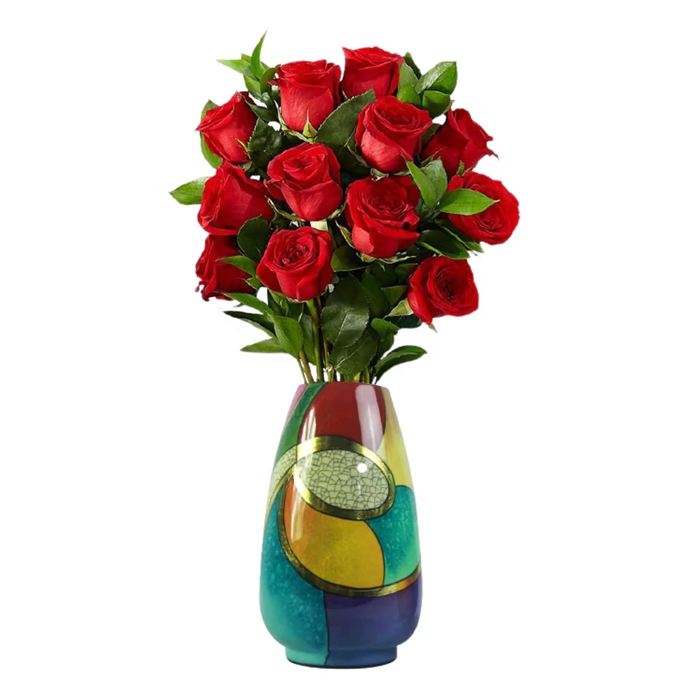 Glass Fiber Synthetic Resins Lacquer Flower Vase  Best Selling Made In Vietnam Vase for Decoration Vase for Decor Livingroom