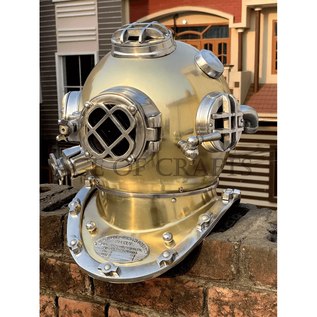 Antique Boston Diving Helmet Vintage Divers Deep Sea US Navy Mark V