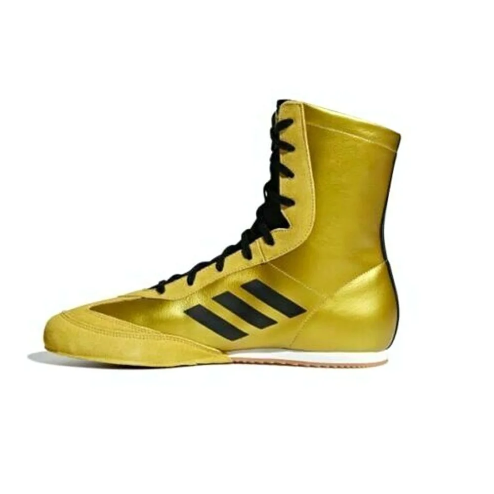 Latest Design Hot Sale Professional High Top Genuine Suede Leather Toe Rubber Soul Non Slip Combat Sports Training Boxing Shoes