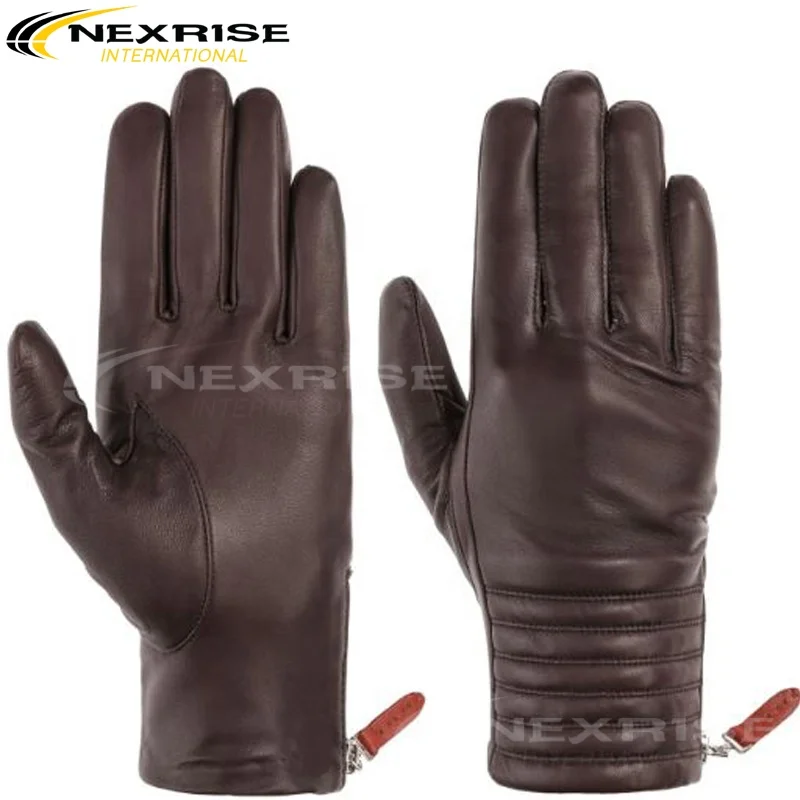 2022 High Quality Leather Fashion Gloves Custom Touch Screen Winter Warm Leather Mittens & Gloves