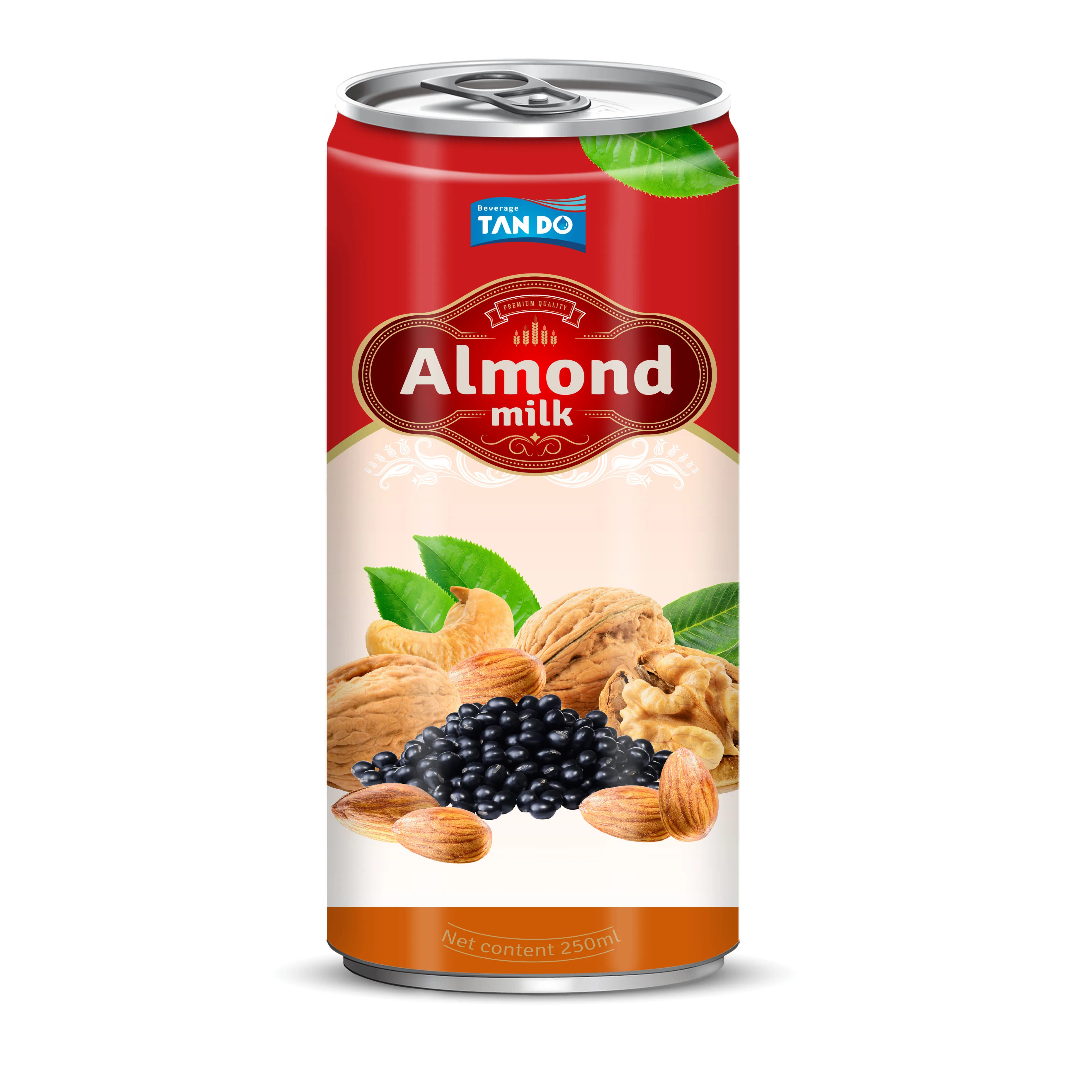 High quality Almond Milk wholesale from Tan Do- free samples- Nut Milk can or bottle- Free Sample - Free Design -