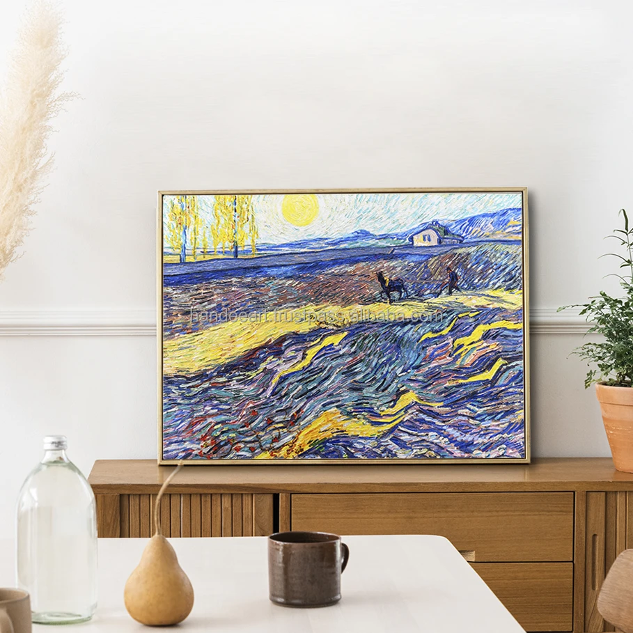 
Reproduction Laboureur dans un champ by Van Gogh for home wall decoration print on canvas wall 