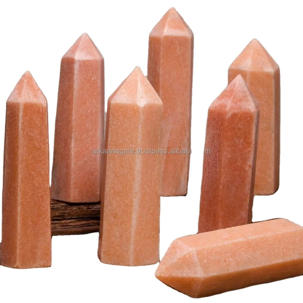 Wholesale Black Obsidian Wand Point Spiritual chakra crystals healing For decoration