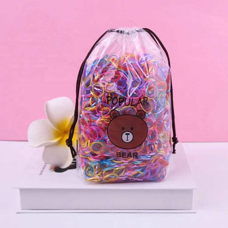 Высококачественные женские многоцветные резиновые резинки для волос милые аксессуары для волос