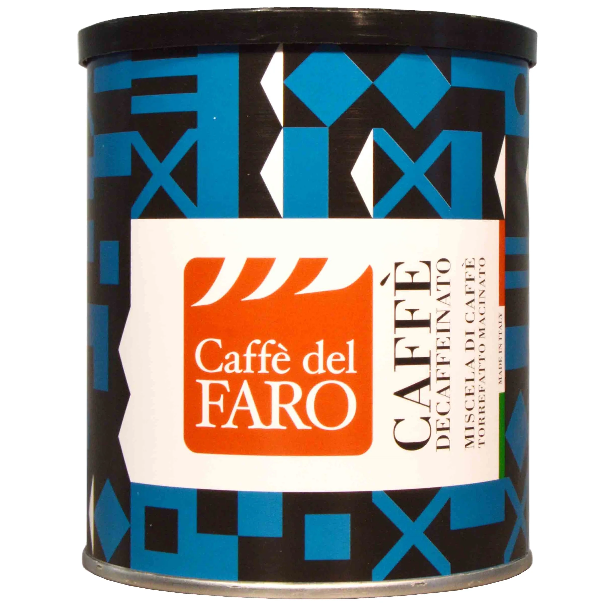 Caffe del Faro 250 gr. ground blend Decaffeinated professional wholesale roasted coffee