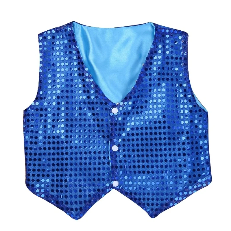 Kids Boys Children Vest Tanktop Dance Wear Waistcoat Costume For Choir Jazz Dance Stage Performance Dance Costume Performance