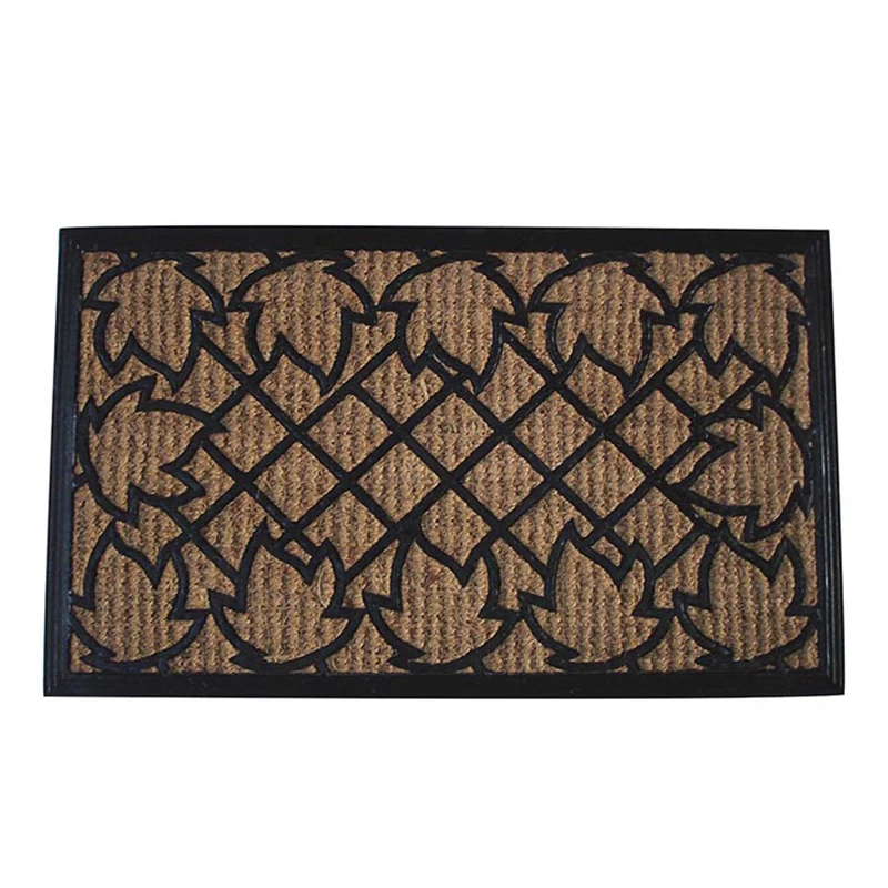 Top selling Rubber backed brush coir mats 45x60cm  New Design Non Slip Water Absorbent Door Mat available