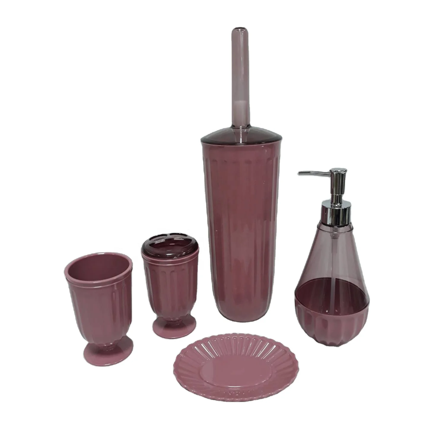 Toilet Accessories Soap Holder Dispenser Toothbrush Holder Cleaning Brush Bathroom Products Bathroom Decor