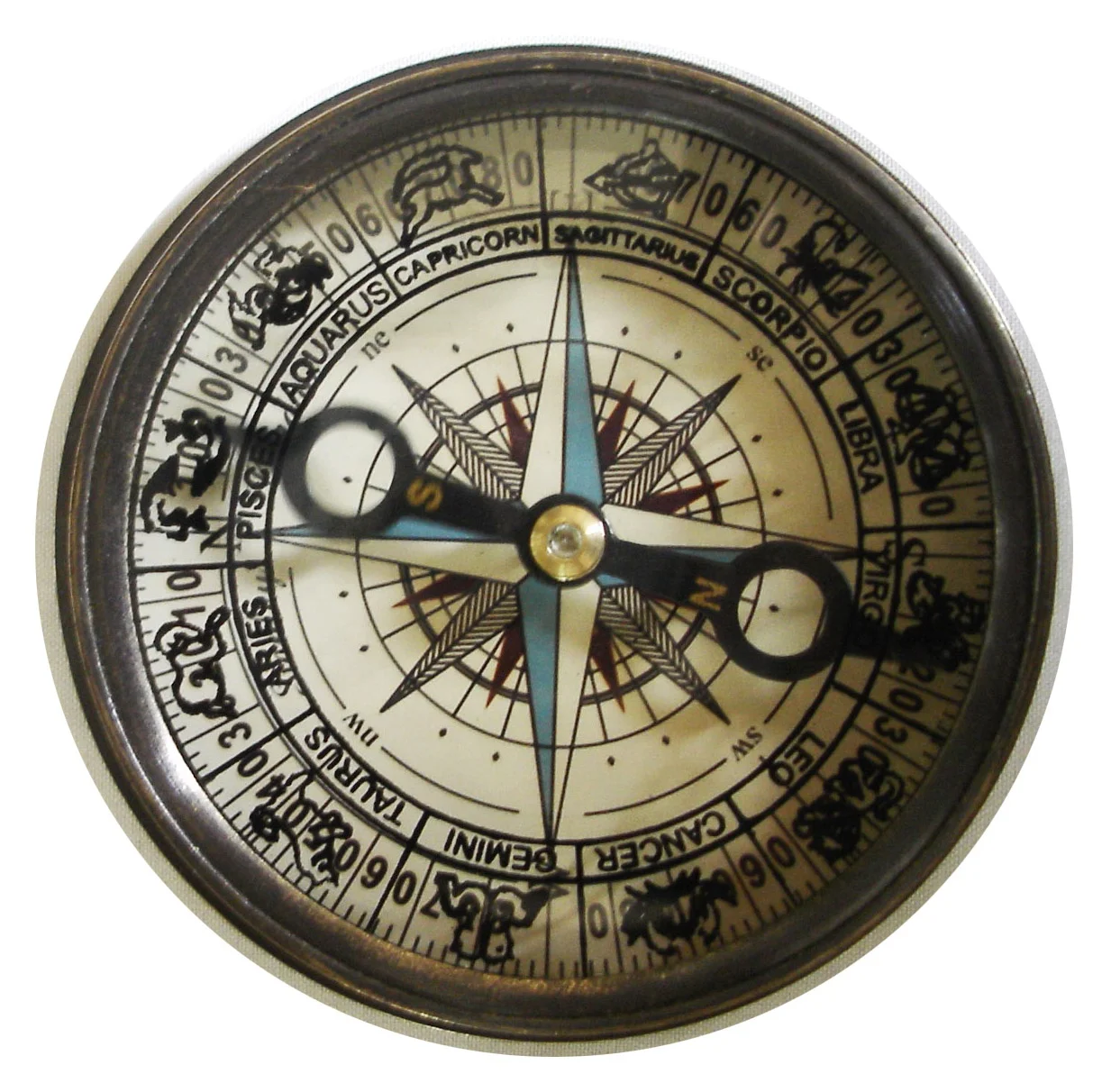Top Selling Brass Antique Sundial Compass nautical vintage shiny brass antique design royal navy compass Pocket Watch Style