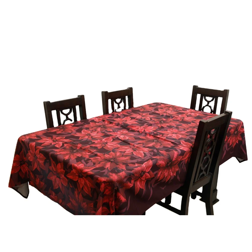 
Table Cloth Plain Floral Design 100% Cotton Made 4/6 Chair Tablecloth for Home Wholesale Ready To Ship 